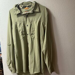 Orvis Men's Olive Lightweight Shirt Jacket